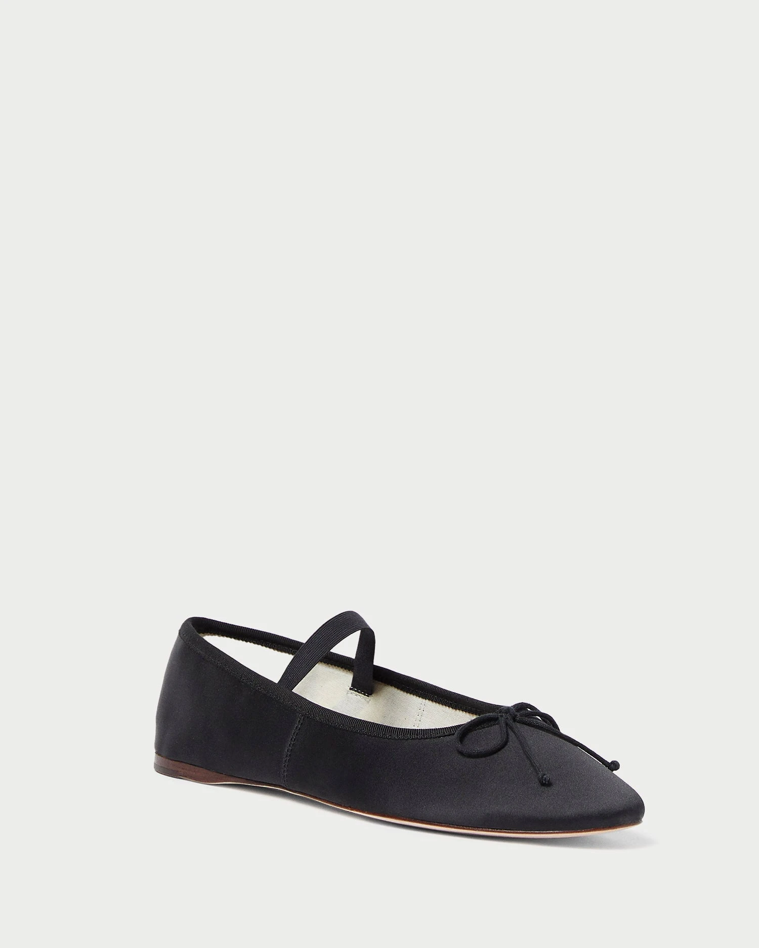Loeffler Randall Leonie Black Satin Ballet Flat 3 Loeffler Randall Leonie Black Satin Ballet Flat