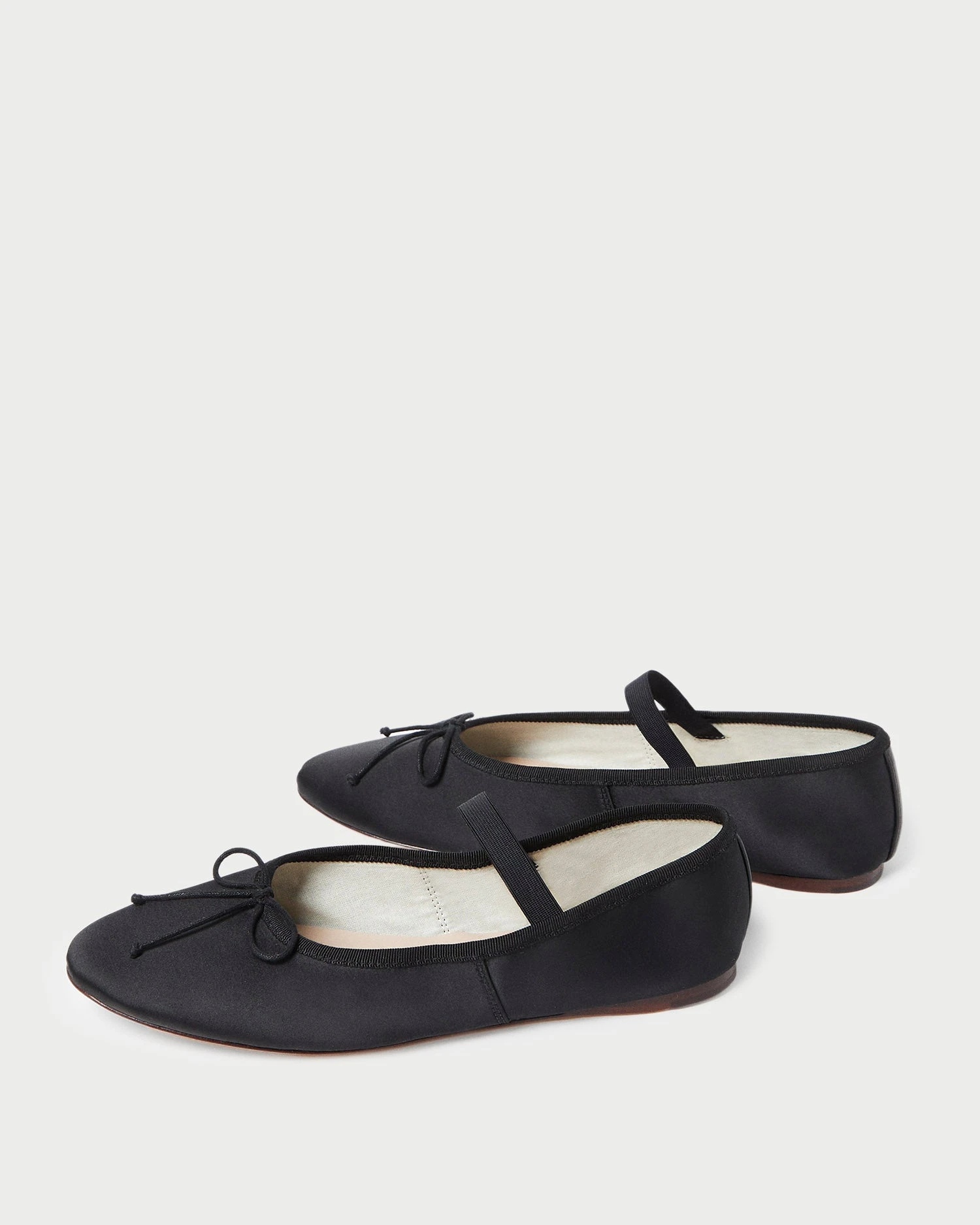 Loeffler Randall Leonie Black Satin Ballet Flat 6 Loeffler Randall Leonie Black Satin Ballet Flat - Image 4