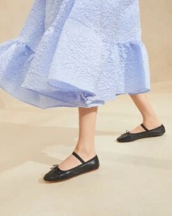 Loeffler Randall Leonie Black Leather Ballet Flat -Loeffler Randall LEONIE BLACK 024