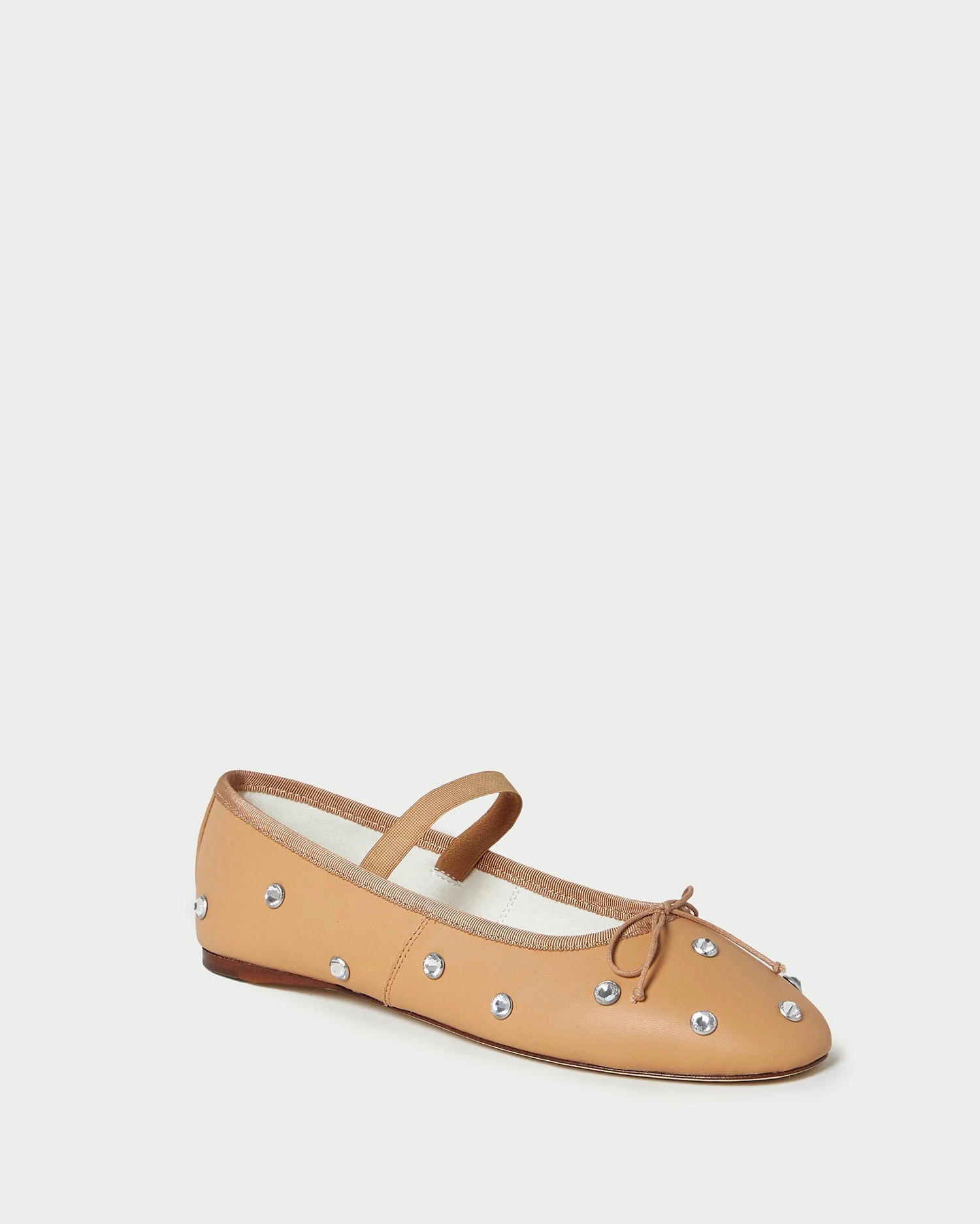 Loeffler Randall Leonie Caramel Crystal Ballet Flat 3 Loeffler Randall Leonie Caramel Crystal Ballet Flat