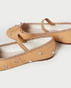 Loeffler Randall Leonie Caramel Crystal Ballet Flat 10 Loeffler Randall Leonie Caramel Crystal Ballet Flat -Loeffler Randall LEONIE GLCC CARCR 4