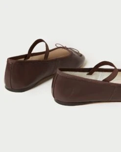 Loeffler Randall Leonie Chocolate Leather Ballet Flat 10 Loeffler Randall Leonie Chocolate Leather Ballet Flat -Loeffler Randall LEONIE GLCF CHOCO 4