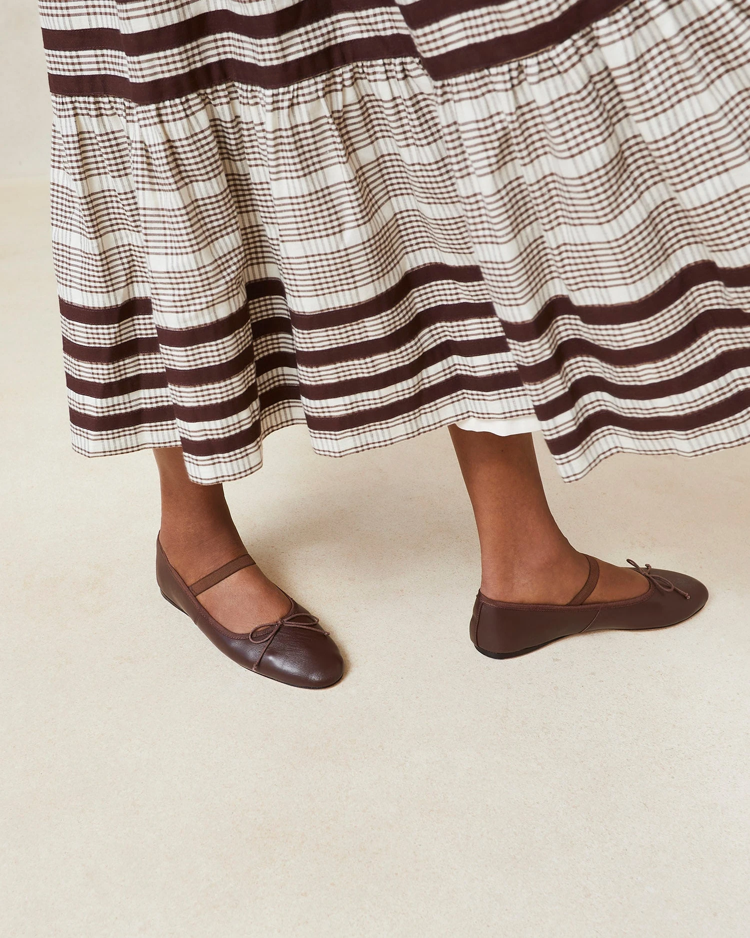 Loeffler Randall Leonie Chocolate Leather Ballet Flat 7 Loeffler Randall Leonie Chocolate Leather Ballet Flat - Image 5