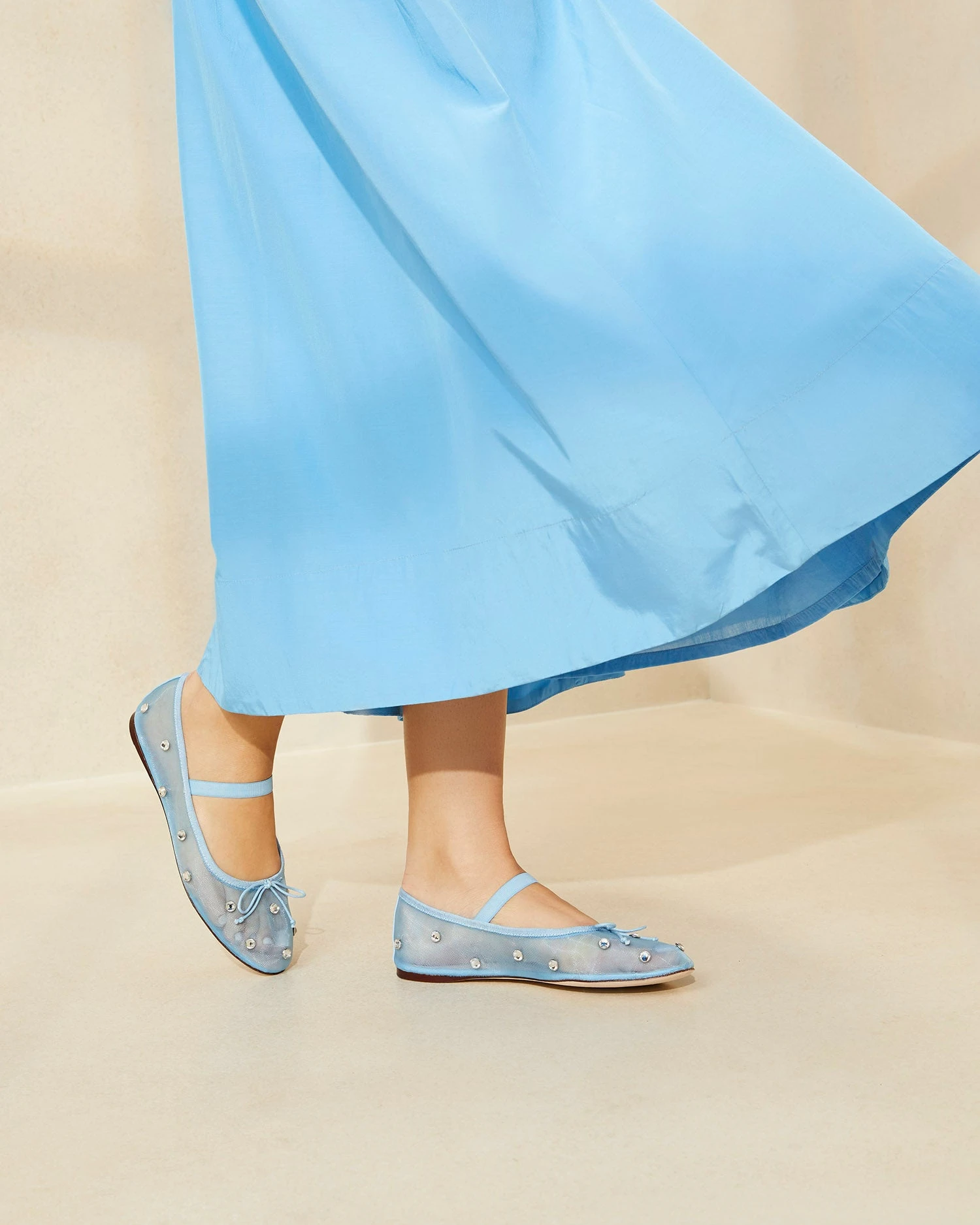 Loeffler Randall Leonie Blue/Clear Ballet Flat 7 Loeffler Randall Leonie Blue/Clear Ballet Flat - Image 5
