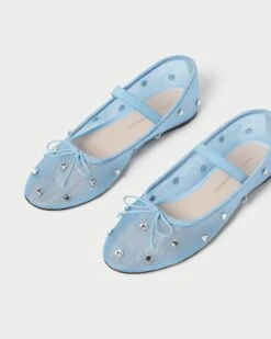 Loeffler Randall Leonie Blue/Clear Ballet Flat 9 Loeffler Randall Leonie Blue/Clear Ballet Flat -Loeffler Randall LEONIE MECR BLUCL 3