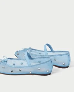 Loeffler Randall Leonie Blue/Clear Ballet Flat 10 Loeffler Randall Leonie Blue/Clear Ballet Flat -Loeffler Randall LEONIE MECR BLUCL 4