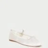 Loeffler Randall Leonie Cream Ballet Flat -Loeffler Randall LEONIE SATN CREAM 1