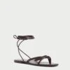 Loeffler Randall Lilla Espresso Thong Wrap Sandal