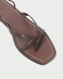 Loeffler Randall Lilla Espresso Thong Wrap Sandal 9 Loeffler Randall Lilla Espresso Thong Wrap Sandal -Loeffler Randall LILLA VA ESPRE 3copy