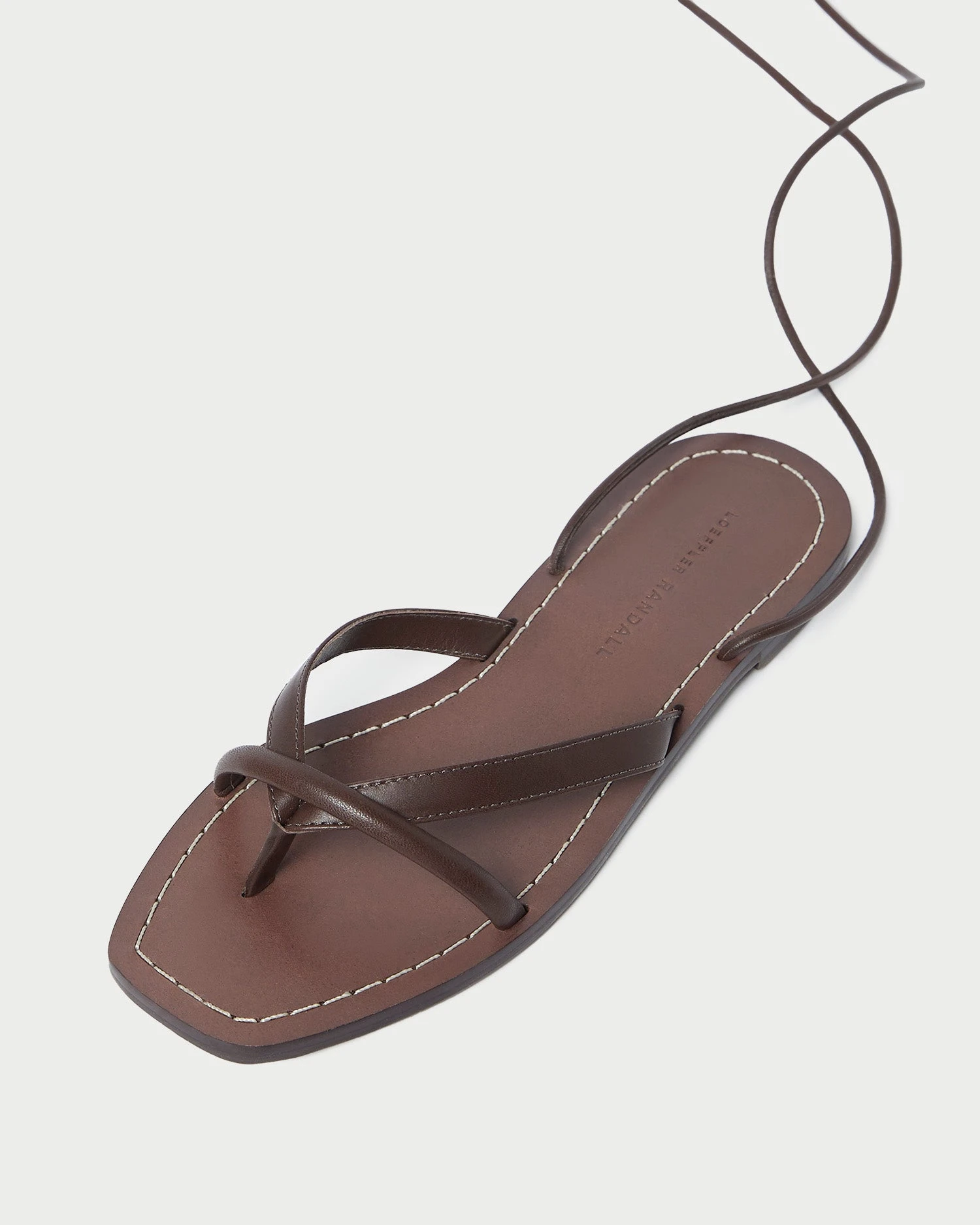 Loeffler Randall Lilla Espresso Thong Wrap Sandal 6 Loeffler Randall Lilla Espresso Thong Wrap Sandal - Image 4