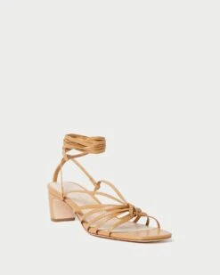 Loeffler Randall Lola Honey Knot Lace-Up Mid-Heel