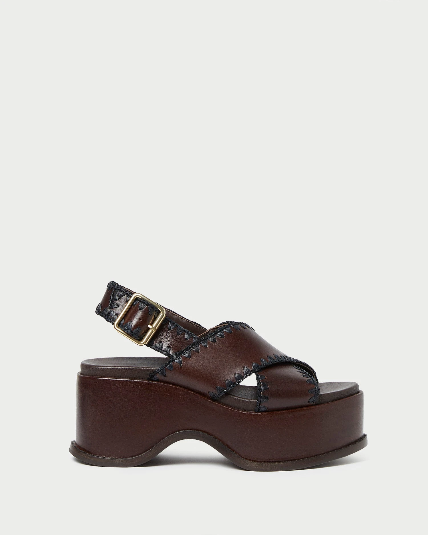 Loeffler Randall Mae Espresso/Black Platform Sandal 4 Loeffler Randall Mae Espresso/Black Platform Sandal - Image 2
