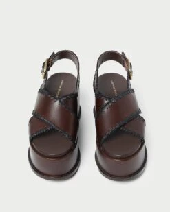 Loeffler Randall Mae Espresso/Black Platform Sandal 9 Loeffler Randall Mae Espresso/Black Platform Sandal -Loeffler Randall MAE RL ESPBL 3