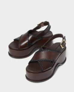 Loeffler Randall Mae Espresso/Black Platform Sandal 10 Loeffler Randall Mae Espresso/Black Platform Sandal -Loeffler Randall MAE RL ESPBL 4