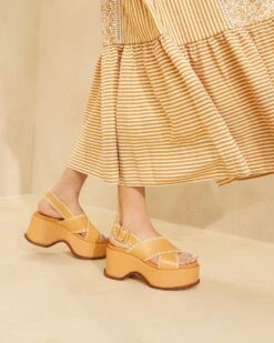 Loeffler Randall Mae Honey/Natural Platform Sandal -Loeffler Randall MAE RL HONAT 059copy