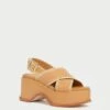 Loeffler Randall Mae Honey/Natural Platform Sandal -Loeffler Randall MAE RL HONAT 1