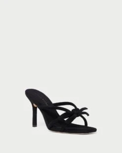 Loeffler Randall Margi Black Suede Bow Heel
