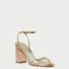 Loeffler Randall Malia Champagne Curved-Heel Sandal