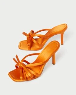 Loeffler Randall Margi Marigold Bow Heel -Loeffler Randall MARGI SATN MARGD 4 1