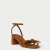 Loeffler Randall Mikel Cacao Bow Mid-Heel Sandal -Loeffler Randall MIKEL KS CACAO 1copy