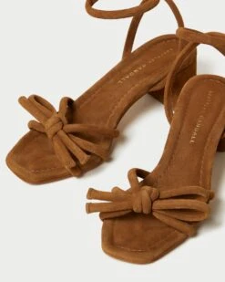 Loeffler Randall Mikel Cacao Bow Mid-Heel Sandal -Loeffler Randall MIKEL KS CACAO 4copy 1