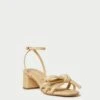 Loeffler Randall Mikel Natural Bow Mid-Heel Sandal -Loeffler Randall MIKEL R NATRL 1copy