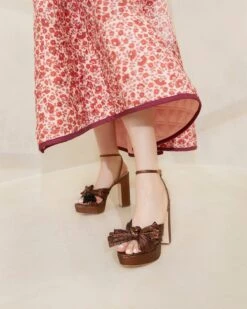 Loeffler Randall Natalia Mocha Platform Bow Heel -Loeffler Randall NATALIA PLA MOCHA 1