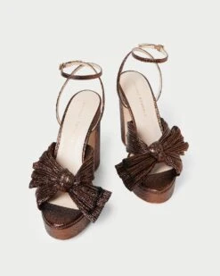 Loeffler Randall Natalia Mocha Platform Bow Heel -Loeffler Randall NATALIA PLA MOCHA 3 1