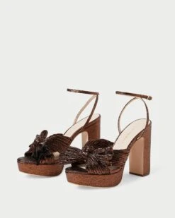 Loeffler Randall Natalia Mocha Platform Bow Heel -Loeffler Randall NATALIA PLA MOCHA 4