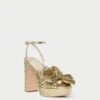 Loeffler Randall Natalia Oro Platform Bow Heel -Loeffler Randall NATALIA PLA ORO 1