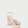 Loeffler Randall Natalia Platinum Platform Bow Heel