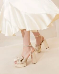 Loeffler Randall Natalia Platinum Platform Bow Heel -Loeffler Randall NATALIA PLATINUMRESHOOT 026copy