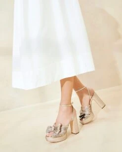 Loeffler Randall Natalia Champagne Platform Bow Heel -Loeffler Randall NATALIA PLSF CHAMP 076copy 37bb4299 a8f7 4a02 81c8 61826c8124aa 1