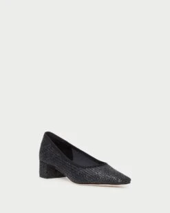 Loeffler Randall Nerine Black Mid-Heel Pump