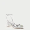 Loeffler Randall Olivia Silver Knot Mid-Heel 2 Loeffler Randall Olivia Silver Knot Mid-Heel -Loeffler Randall OLIVIA EMSK SILVER 1 1