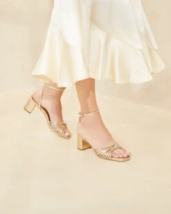 Loeffler Randall Olivia Champagne Knot Mid-Heel 11 Loeffler Randall Olivia Champagne Knot Mid-Heel -Loeffler Randall OLIVIA N CHMPN 001copy