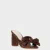 Loeffler Randall Penny Mocha Pleated Bow Heel -Loeffler Randall PENNY PLA MOCHA 1