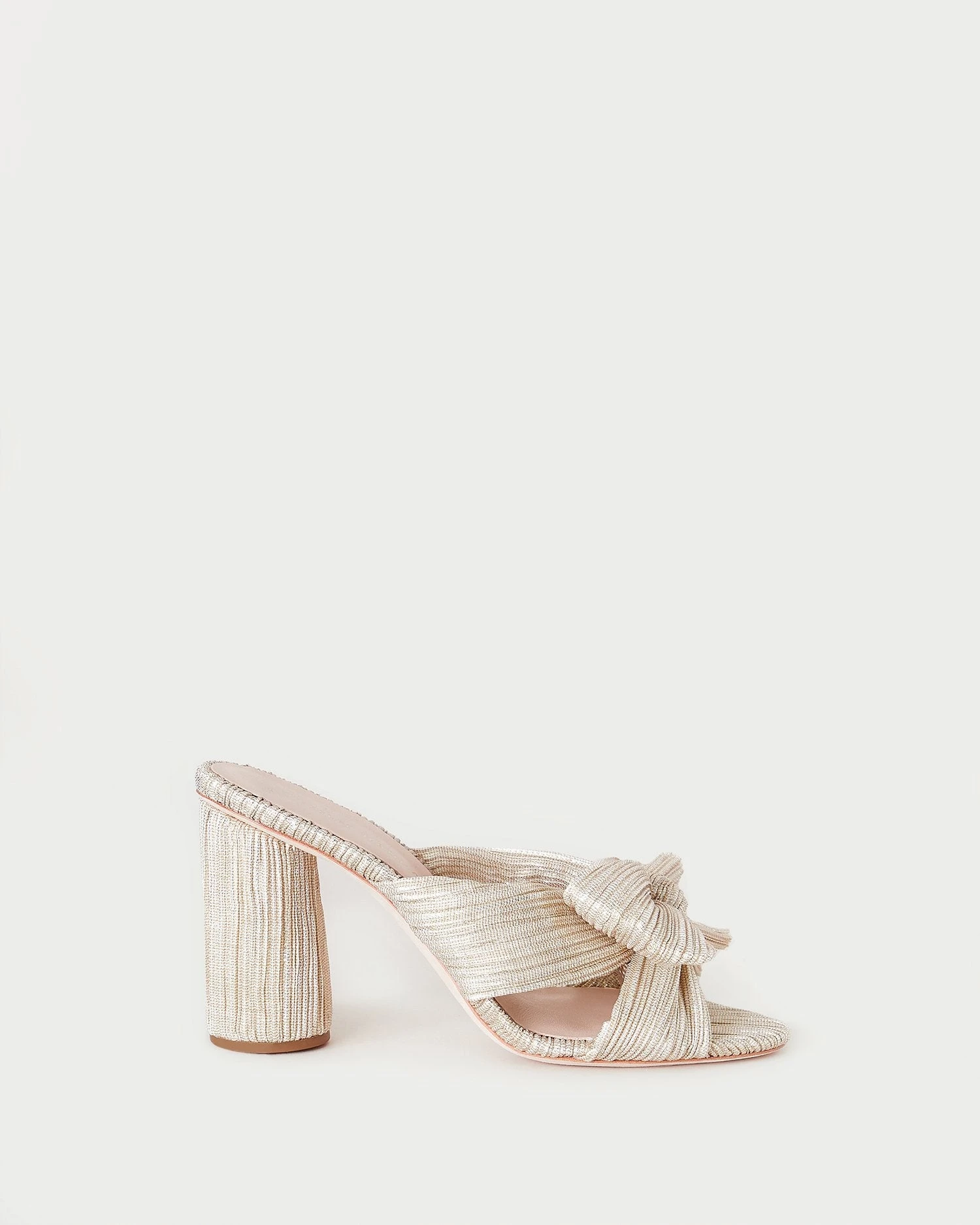 Loeffler Randall Penny Platinum Pleated Bow Heel 4 Loeffler Randall Penny Platinum Pleated Bow Heel - Image 2