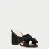 Loeffler Randall Penny Black Pleated Bow Heel -Loeffler Randall PENNY PLFA BLACK 1