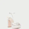 Loeffler Randall Rivka Cream Knot Platform Sandal -Loeffler Randall RIVKA SATN CREAM 1