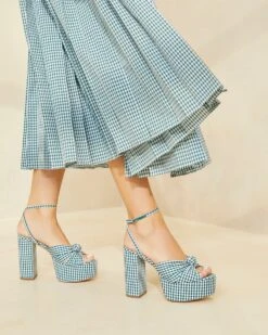 Loeffler Randall Roz Green Gingham Knot Platform -Loeffler Randall ROZ CTN MGRGI 008copy