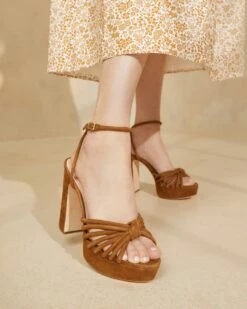 Loeffler Randall Rivka Cacao Knot Platform Sandal -Loeffler Randall Rivka Cacao 1348copy