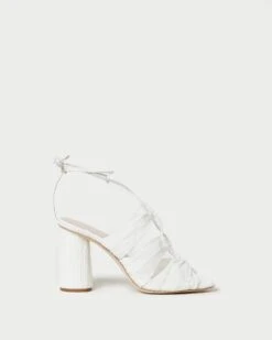 Loeffler Randall Teresa Pearl Pleated Lace-Up Sandal -Loeffler Randall TERESA PLFV PEARL 2 1