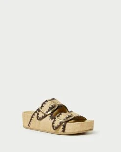 Loeffler Randall Theo Natural/Brown Footbed Sandal