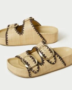 Loeffler Randall Theo Natural/Brown Footbed Sandal -Loeffler Randall THEO R NATBN 3