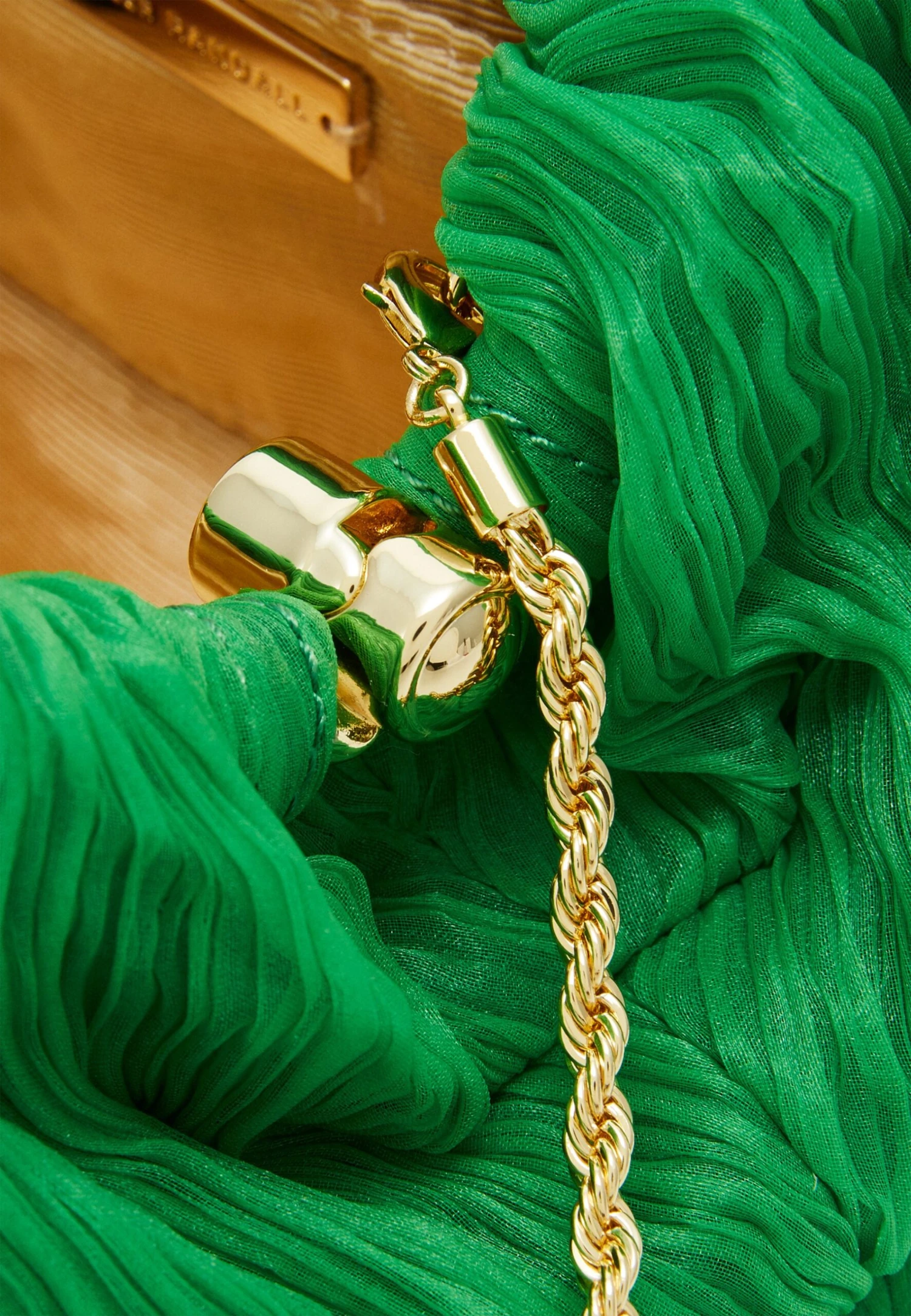 Loeffler Randall Bailey Pleated Clutch - Clutch - Clover 7 Loeffler Randall Bailey Pleated Clutch - Clutch - Clover - Image 5