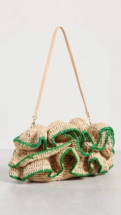 Loeffler Randall Odette Tiered Ruffle Clutch